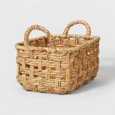 Rectangular Twisted Open Checkered Weave Basket - Brightroom™ 7 Rectangular Twisted Open Checkered Weave Basket - Brightroom™ - Image 5