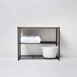 3 Tier Shoe Rack Black Metal with Natural Wood - Brightroom™ 15 3 Tier Shoe Rack Black Metal with Natural Wood - Brightroom™ -Brightroom shop GUEST c136b996 a47b 4cd3 9536 a26df1deb6a1