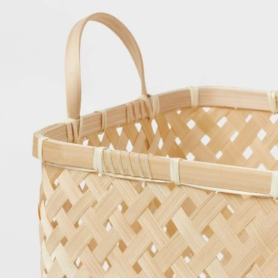 Woven Bamboo Basket - Brightroom™ 4 Woven Bamboo Basket - Brightroom™ - Image 2