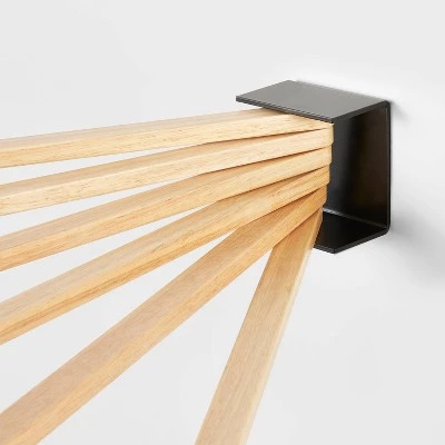 Small Space Wall Mounted Drying Rack Black - Brightroom™ 4 Small Space Wall Mounted Drying Rack Black - Brightroom™ - Image 2