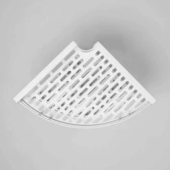 Punched Metal 2-Tier Corner Shelf White - Brightroom™ 5 Punched Metal 2-Tier Corner Shelf White - Brightroom™ -Brightroom shop GUEST cf130def 7275 4fc0 83de d735797e5416