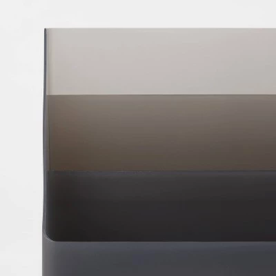 Large Plastic Desktop Organizer Dark Gray - Brightroom™ 4 Large Plastic Desktop Organizer Dark Gray - Brightroom™ - Image 2