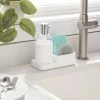 Plastic Soap Pump with Silicone Holder with Caddy & Tray White - Brightroom™ 2 Plastic Soap Pump with Silicone Holder with Caddy & Tray White - Brightroom™ -Brightroom shop GUEST d14b3860 848a 4378 b335 b5edb696f0c3
