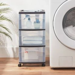 3 Drawer Medium Cart Black - Brightroom™