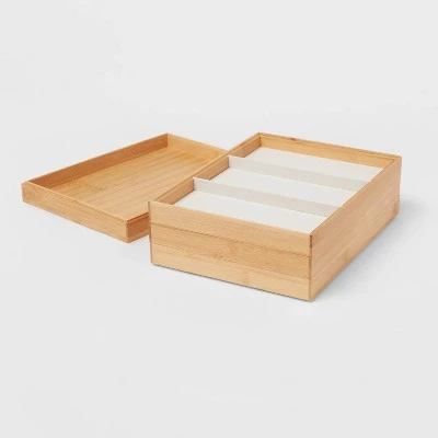 9" x 12" Stackable Bamboo Accessory Tray - Brightroom™ 6 9" x 12" Stackable Bamboo Accessory Tray - Brightroom™ - Image 4