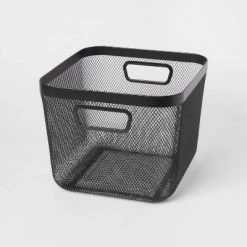 Metal Mesh Bin Black - Brightroom™ 8 Metal Mesh Bin Black - Brightroom™ -Brightroom shop GUEST ddd4a9ec 86e5 4dd5 b65f 6aa82d39e720