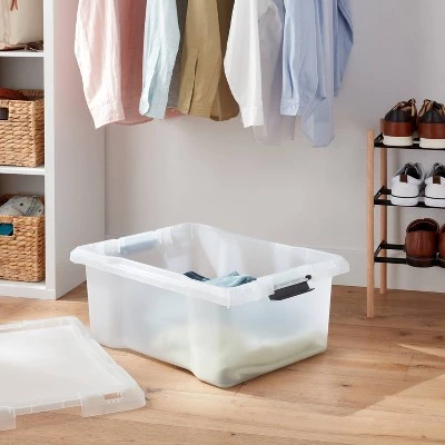 Medium Frosted Latching Storage Box - Brightroom™ 3 Medium Frosted Latching Storage Box - Brightroom™