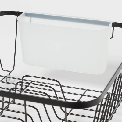 Small Steel Dish Drainer Black - Brightroom™ 4 Small Steel Dish Drainer Black - Brightroom™ - Image 2