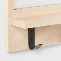 Wood Entryway Organizer with Mirror Light Wood - Brightroom™ 5 Wood Entryway Organizer with Mirror Light Wood - Brightroom™ -Brightroom shop GUEST f0d43cd4 141f 4a2e a675 f78565baee60