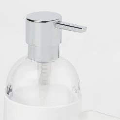 Plastic Soap Pump with Silicone Holder with Caddy & Tray White - Brightroom™ 7 Plastic Soap Pump with Silicone Holder with Caddy & Tray White - Brightroom™ -Brightroom shop GUEST f322c1f1 0ec8 49b4 b07f 79a4a9dfa233