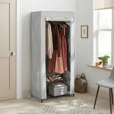 30" Double Rod Fabric Covered Wardrobe - Brightroom™ 4 30" Double Rod Fabric Covered Wardrobe - Brightroom™ - Image 2