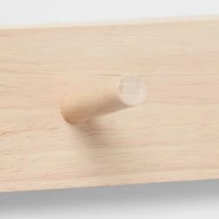 Wood 5 Hooks Rail Natural - Brightroom™ 5 Wood 5 Hooks Rail Natural - Brightroom™ -Brightroom shop GUEST f6923f4a 73ca 456c bb31 fdc69bc1ba0a