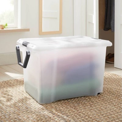 128qt Extra Large Wheeled Latching Storage Box - Brightroom™ 3 128qt Extra Large Wheeled Latching Storage Box - Brightroom™